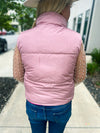 Puffer Vest-Pink