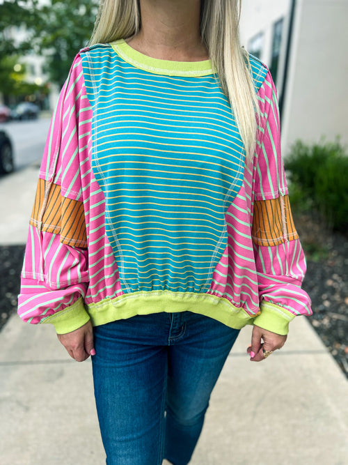 Striped Multicolored Top-Bibi