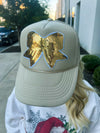 Creme Bow Cap