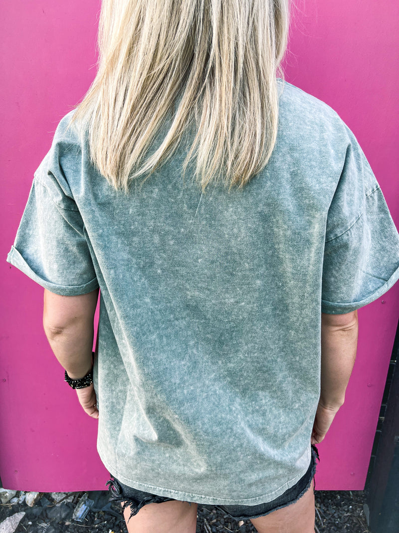 Green Rock N Roll Tee