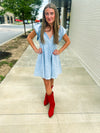 Rhinestone Denim Dress