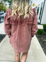 Mauve Ruffle Dress