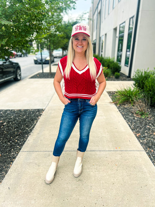 Red Bow Vest