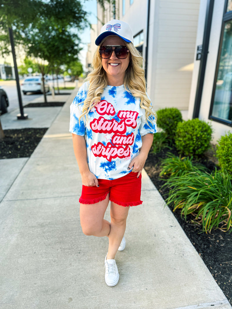 Oh My Stars Bleached Tee