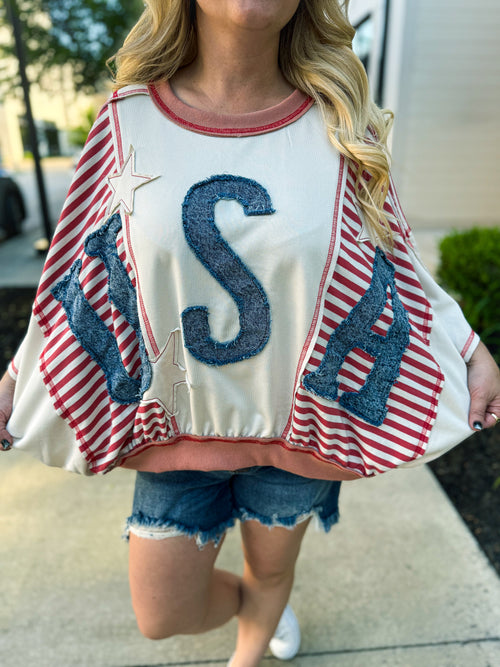 USA Patchwork Top