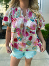 Spring Floral Entro Top