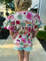 Spring Floral Entro Top