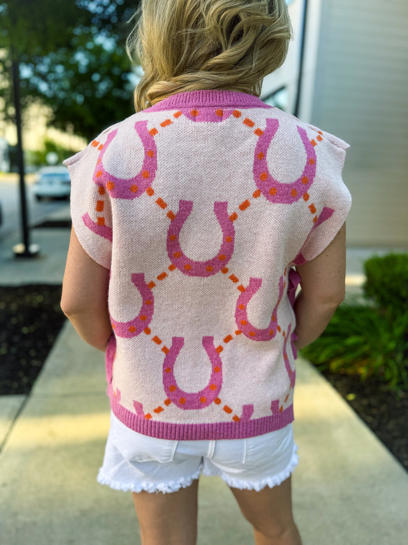Horseshoe Sweater Vest