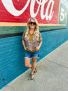 Leopard Bibi Top