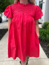 Red She & Sky Pleated Dress