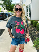 Leopard Cherry Tee