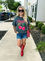 Leopard Cherry Tee