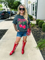 Leopard Cherry Tee