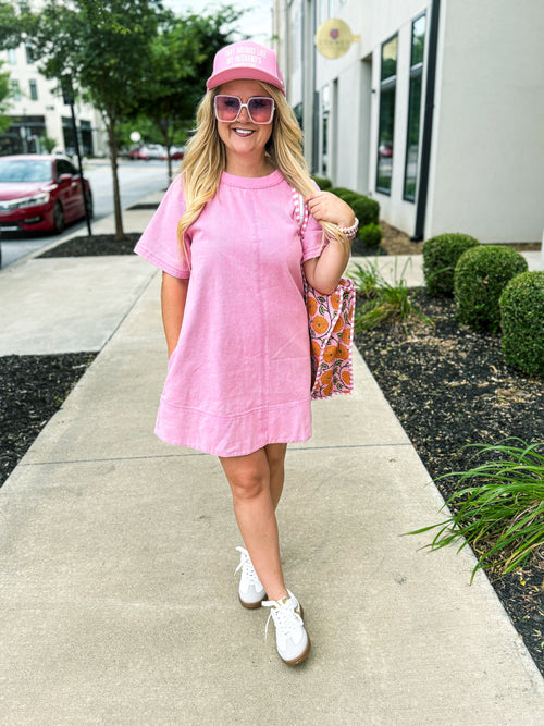Pink Pocket Dress-Day & Moon