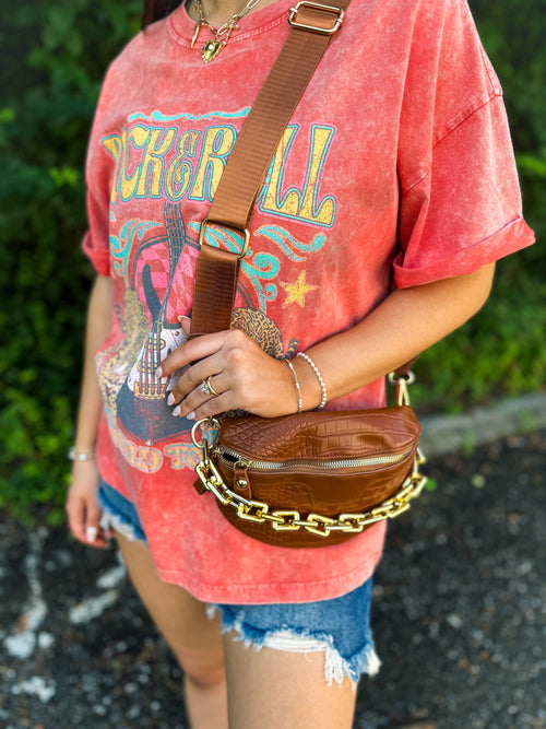 Crossbody Bag with Chain