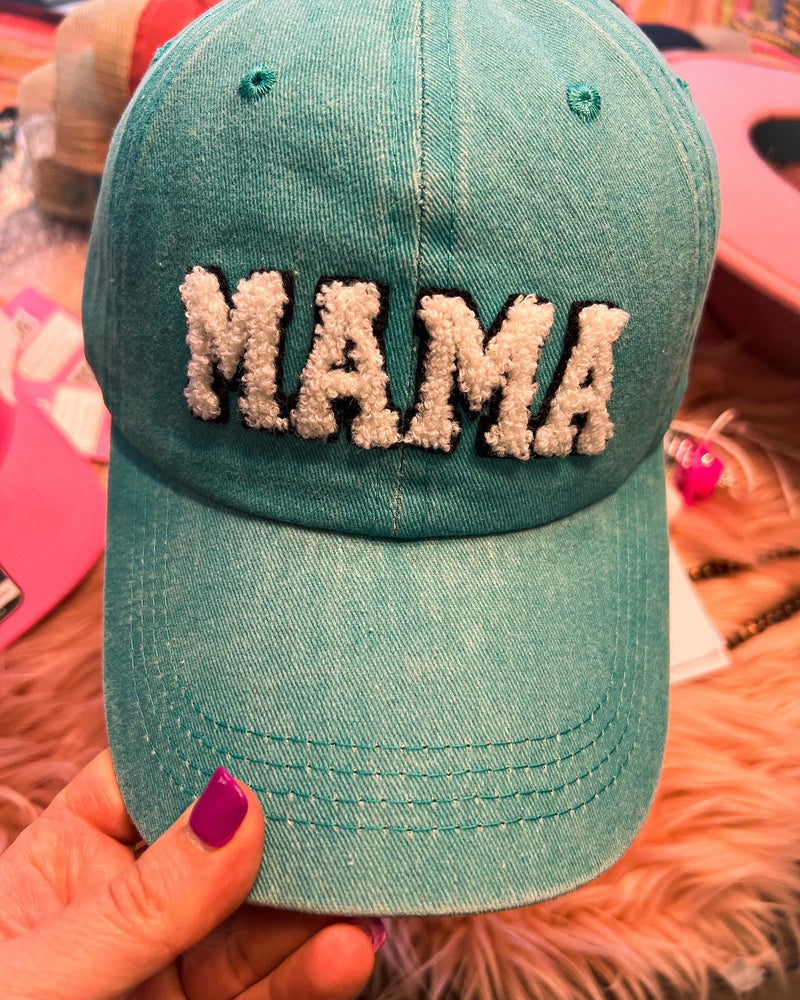 Chenille Mama Caps
