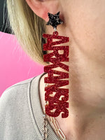 Arkansas Star Earrings