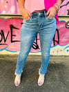 Judy Blue Skinny Jeans with Bleach Splash
