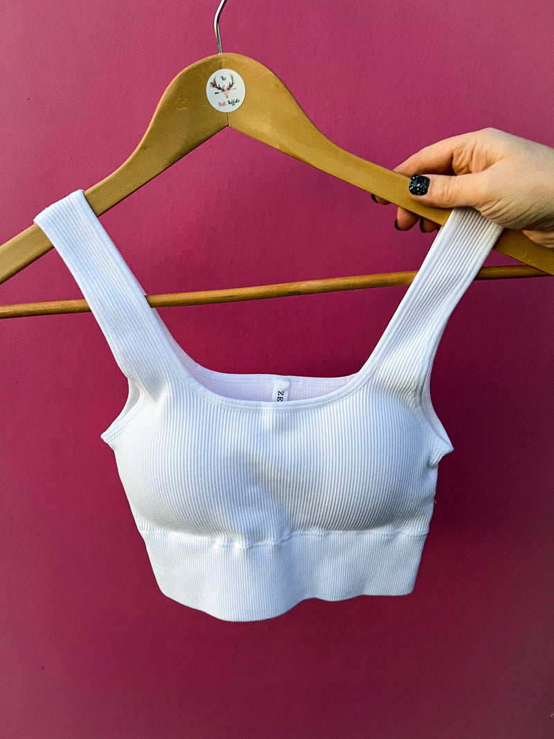 Ribbed Cropped Tank