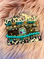 Emma Rhinestone Bracelet-Teal