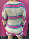 Pink Striped Sweater