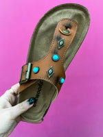 Brown Southwest Sandals