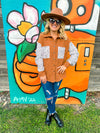 Brown Leopard Button Up