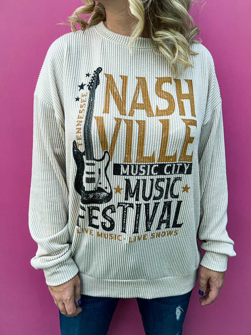 Nashville Ribbed Sweatshirt