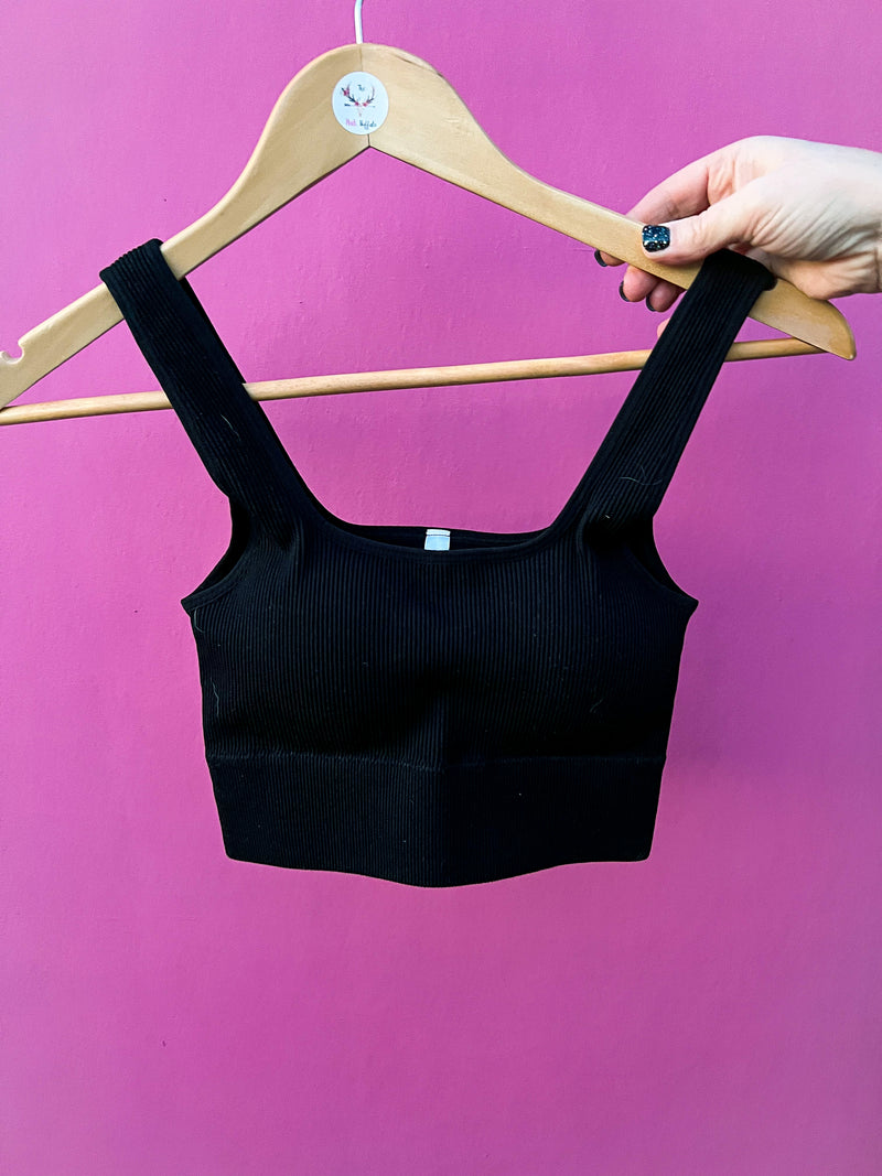 Ribbed Cropped Tank
