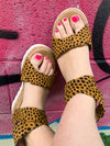 Amelia Leopard Print Sandals