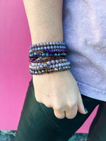 Beaded Bracelet-Purple