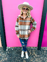 Brown Plaid Shacket