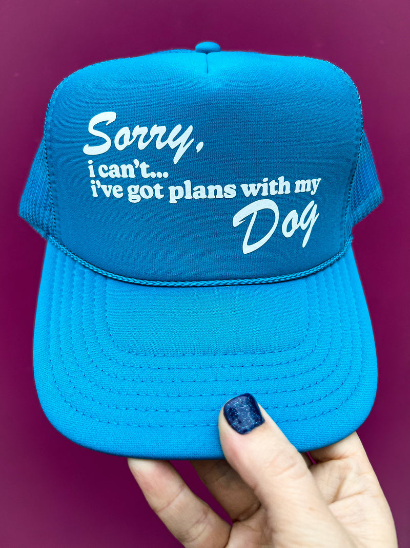 Plans With My Dog Trucker Cap