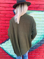 Olive Sweater Cardigan