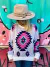 Aztec Print Sweater