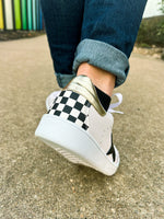 Black Checkered Sneakers