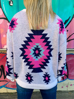 Aztec Print Sweater