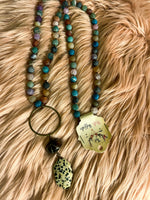 Southwest Hoop Pendant Necklace