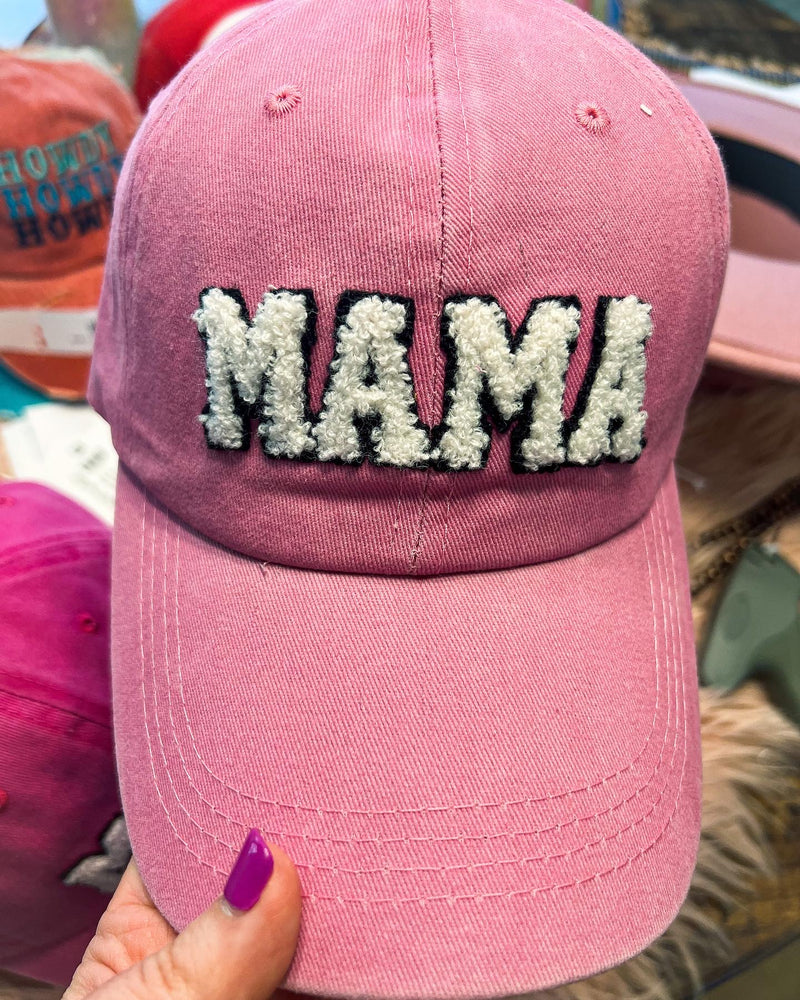 Chenille Mama Caps