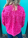 Pink Leopard Denim Jacket