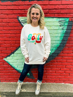 Jolly & Bright Corded Pullover