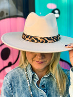 Fedora with Leopard Band