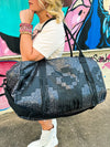 Black Aztec Weekender Bag