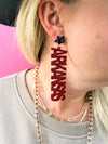 Arkansas Star Earrings
