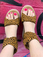 Amelia Leopard Print Sandals