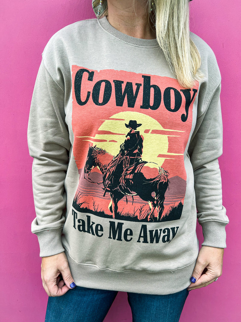 Gray Cowboy Sweatshirt