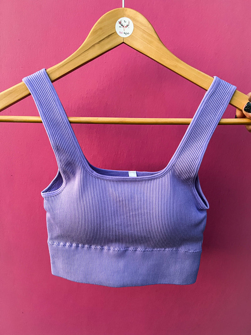 Ribbed Cropped Tank