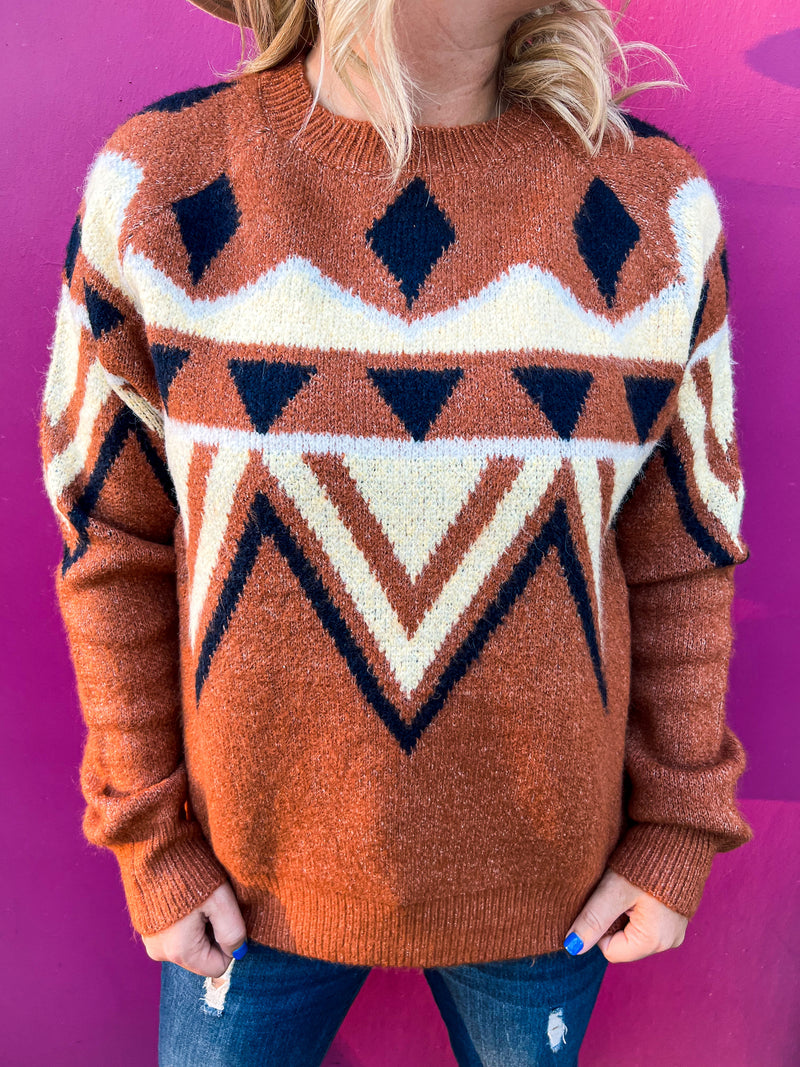 Arizona Nights Aztec Sweater