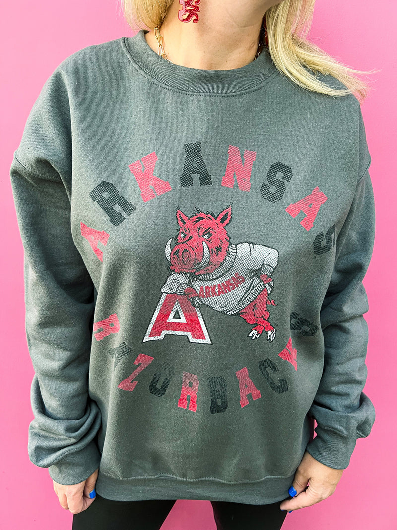 Gray Arkansas Pullover