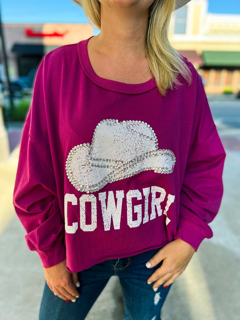 Cowgirl Rhinestone Sweatshirt
